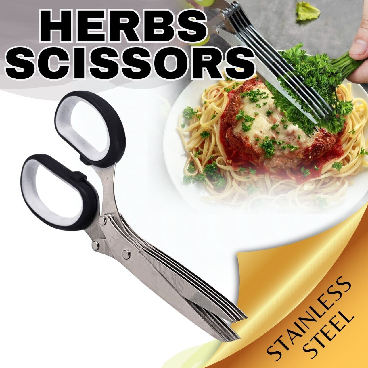 Premium Multi-Blade Herb Scissors - Elevate Your Culinary Experience! - Premium Kitchen Tools from CJ's Dropshipping - Just $19.99! Shop now at Home Accents and Decor