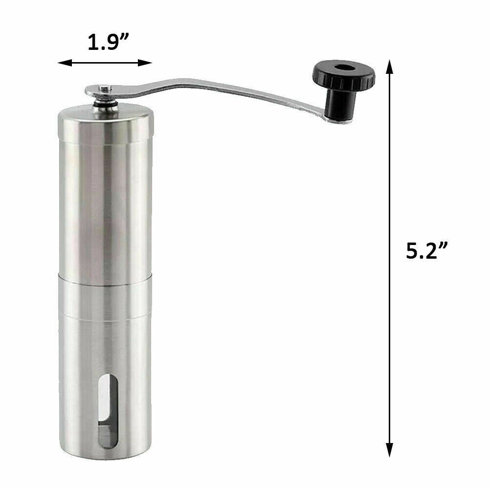 Portable Manual Stainless Steel Coffee Grinder with Ceramic Burr Bean Mill - Premium Kitchen Tools from CJ's Dropshipping - Just $37.99! Shop now at Home Accents and Decor