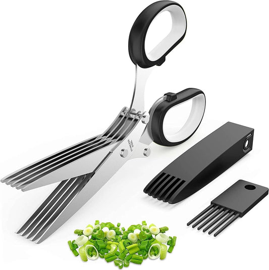Premium Multi-Blade Herb Scissors - Elevate Your Culinary Experience! - Premium Kitchen Tools from CJ's Dropshipping - Just $19.99! Shop now at Home Accents and Decor