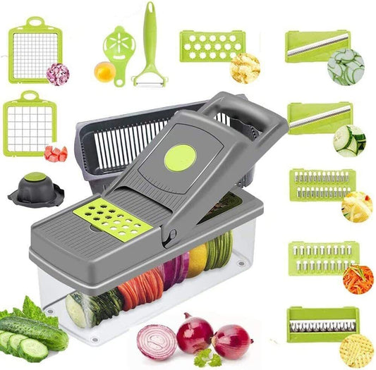 15-In-1 Kitchen Tool: Vegetable, fruit, and food Slicer, Cutter, Dicer ,Chopper - Premium Food Slicer & Peeler from Home Accents and Decor - Just $35.99! Shop now at Home Accents and Decot