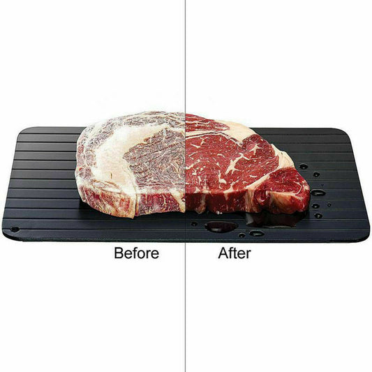 Fast Defrost Tray Fast Thaw Frozen Food Meat Fruit Quick Defrosting Plate Board Defrost Tray Thaw Master Kitchen Gadgets - Premium Kitchen Tools from CJ's Dropshipping - Just $33.99! Shop now at Home Accents and Decor