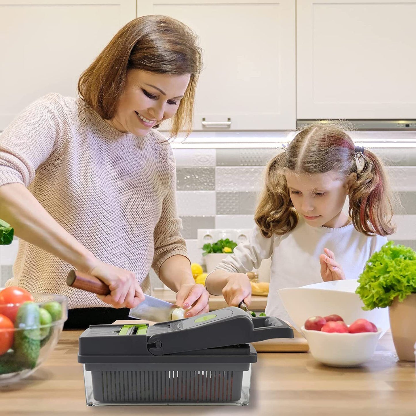 15-In-1 Kitchen Tool: Vegetable, fruit, and food Slicer, Cutter, Dicer ,Chopper - Premium Food Slicer & Peeler from Home Accents and Decor - Just $35.99! Shop now at Home Accents and Decot