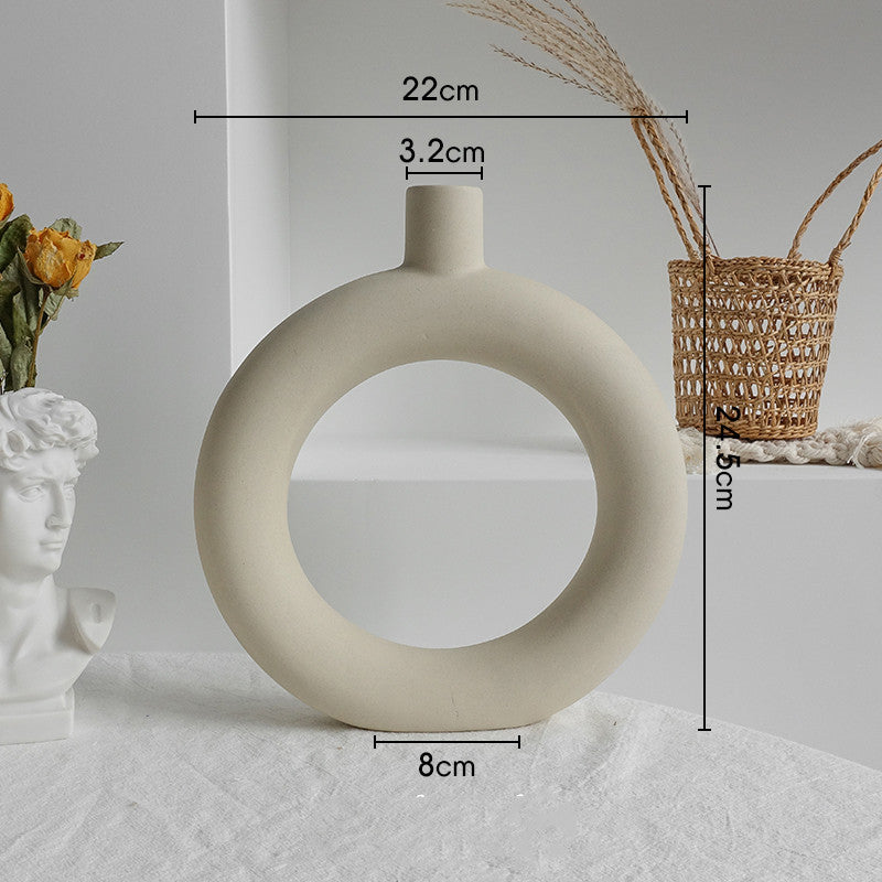 Simplicity Ceramic Vase Dry Flower Arrangement Home Decoration Ornament Living Room Display Art Vases - Premium Accent Pieces from CJ's Dropshipping - Just $23.99! Shop now at Home Accents and Decor